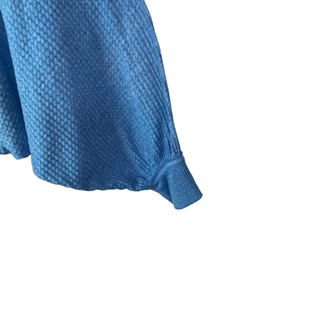 Free People We The Free Westend Thermal Top Blue Pockets Size M - Picture 6 of 7